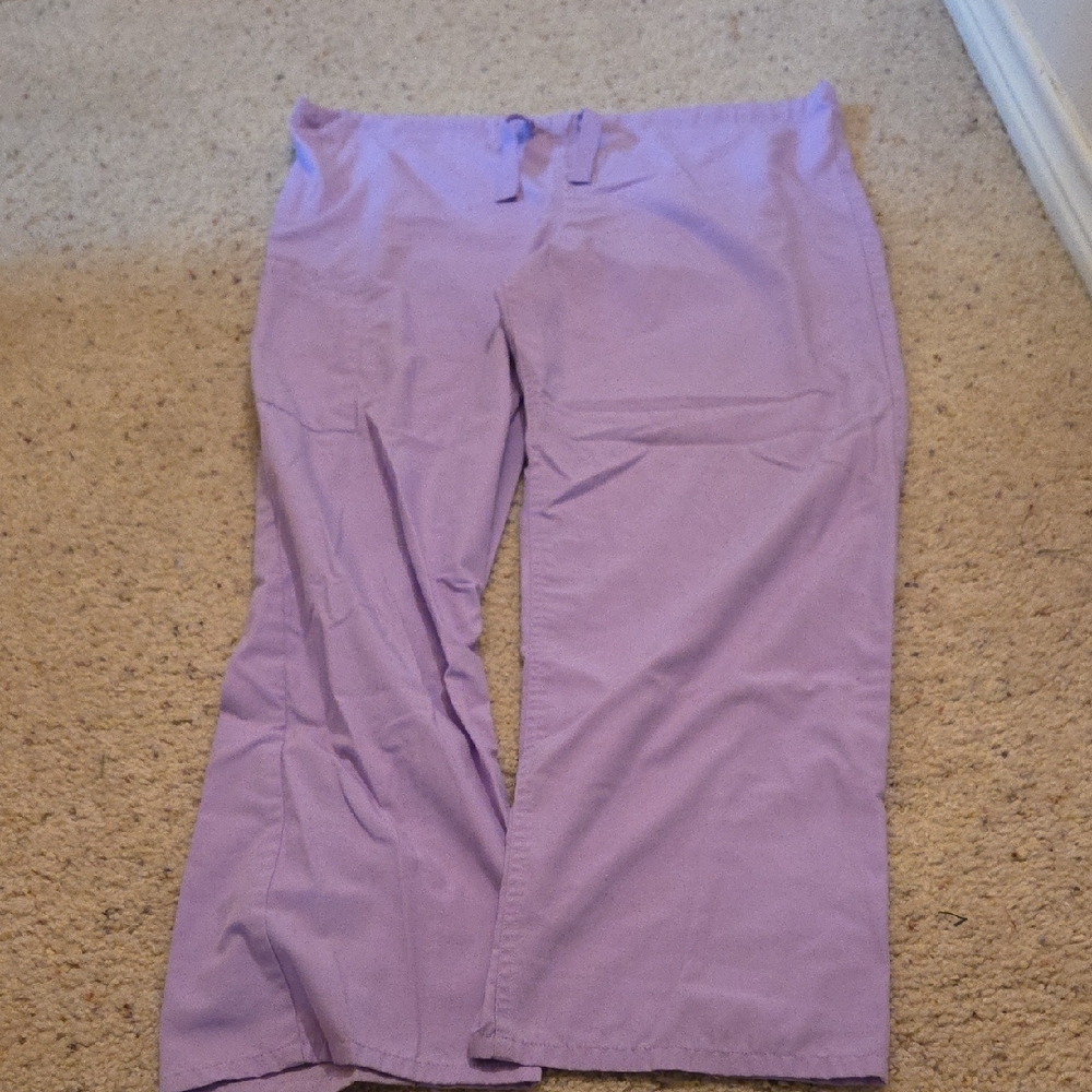 Womens Lavender Scrub Pants